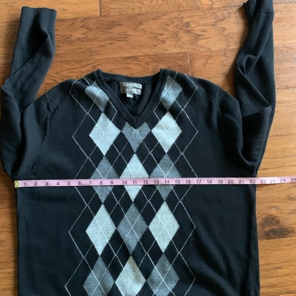 Mens Merona Black Wool Sweater - Picture 5 of 15